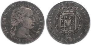 5 Lira Reino de Cerdeña (1324 - 1861) Plata Víctor Manuel I de Cerdeña