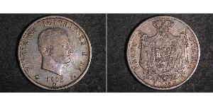 5 Lira Reino de Italia (1805–1814) Plata Napoleón Bonaparte(1769 - 1821)