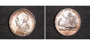 5 Lira Vatican (1926-) Plata Pío XII (1876 - 1958)