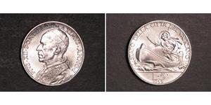 5 Lira Vatican (1926-) Plata Pío XII (1876 - 1958)