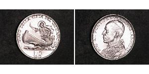 5 Lira Vatican (1926-) Plata Pío XII (1876 - 1958)