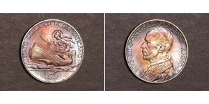 5 Lira Vatican (1926-) Plata Pío XII (1876 - 1958)