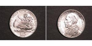 5 Lira Vatican (1926-) Plata Pío XII (1876 - 1958)