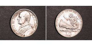 5 Lira Vatican (1926-) Plata Pío XII (1876 - 1958)