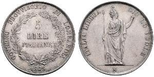 5 Lira Italian city-states Silber 