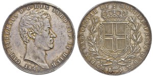 5 Lira Italien Silber 