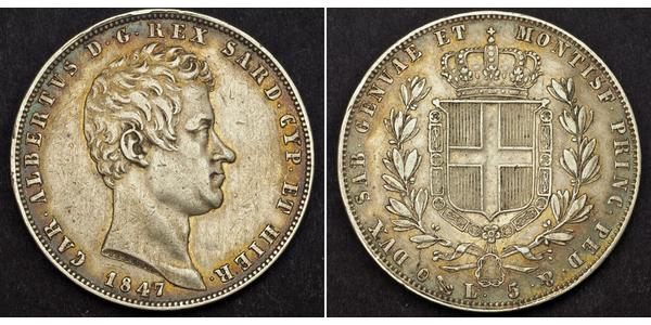 5 Lira Italien Silber 