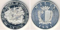 5 Lira Malta Silber 