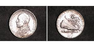 5 Lira Vatikan (1926-) Silber Pius XII  (1876 - 1958)