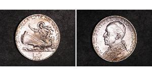 5 Lira Vatikan (1926-) Silber Pius XII  (1876 - 1958)