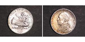 5 Lira Vatikan (1926-) Silber Pius XII  (1876 - 1958)