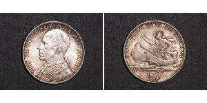 5 Lira Vatikan (1926-) Silber Pius XII  (1876 - 1958)