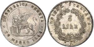 5 Lira Italian city-states Silver 