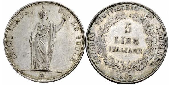 5 Lira Italian city-states Silver 