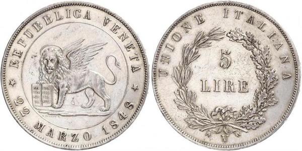 5 Lira Italian city-states Silver 