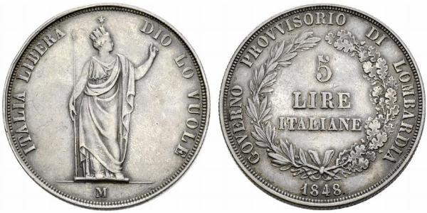 5 Lira Italian city-states Silver 