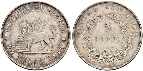 5 Lira Italian city-states Silver 