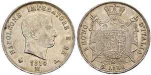 5 Lira Italy Silver 