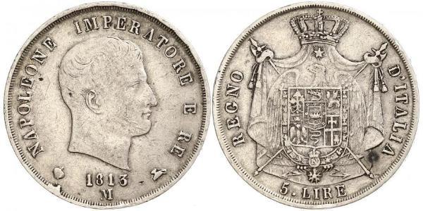 5 Lira Italy Silver 