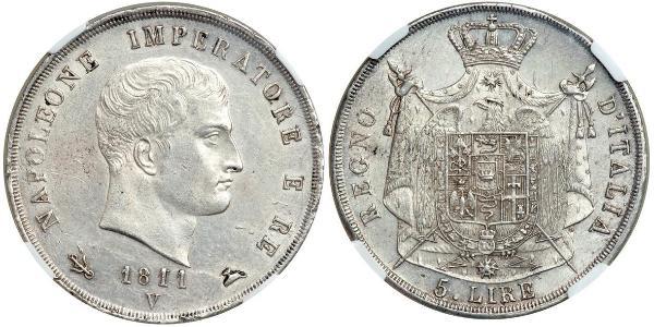 5 Lira Italy Silver 