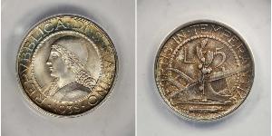 5 Lira San Marino Silver 