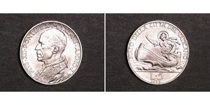 5 Lira Vatican (1926-) Silver Pope Pius XII  (1876 - 1958)