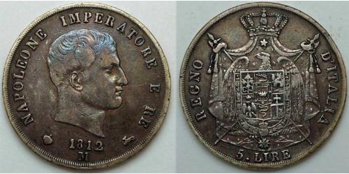 5 Lira First French Empire (1804-1814)  Napoleon (1769 - 1821)