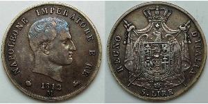 5 Lira Primer Imperio francés (1804-1814)  Napoleón Bonaparte(1769 - 1821)