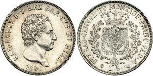 5 Lira Italian city-states 銀 卡洛·費利切