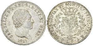 5 Lira Italian city-states 銀 卡洛·費利切