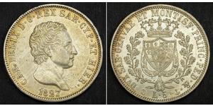5 Lira Italian city-states 銀 卡洛·費利切