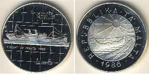 5 Lira Malta 銀 