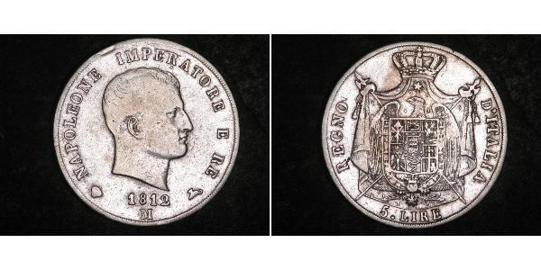 5 Lira 意大利 銀 拿破仑一世(1769 - 1821)