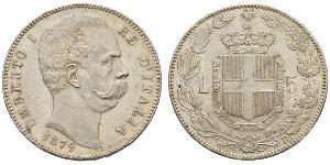 5 Lira 意大利王國 (1861-1946) 銀 Umberto I (1844-1900)