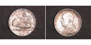 5 Lira 梵蒂冈 銀 Pope Pius XII  (1876 - 1958)