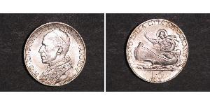 5 Lira 梵蒂冈 銀 Pope Pius XII  (1876 - 1958)