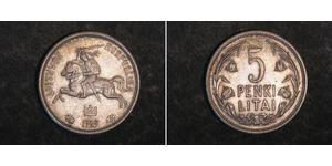 5 Litas Lituanie (1991 - ) Argent 