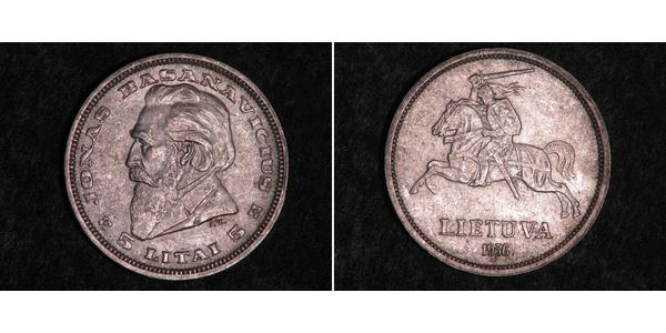 5 Litas Lituanie (1991 - ) Argent 