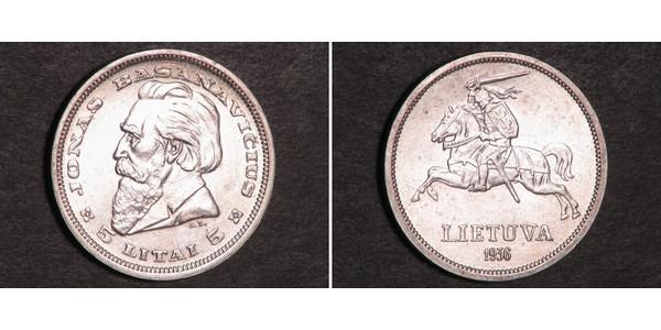 5 Litas Lituania (1991 - ) Argento 