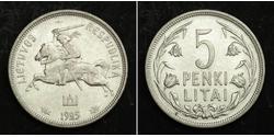 5 Litas Lituania (1991 - ) Plata 