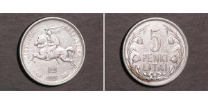 5 Litas Lituania (1991 - ) Plata 