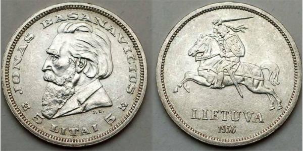 5 Litas Lituania (1991 - ) Plata 