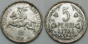 5 Litas Litauen (1991 - ) Silber 