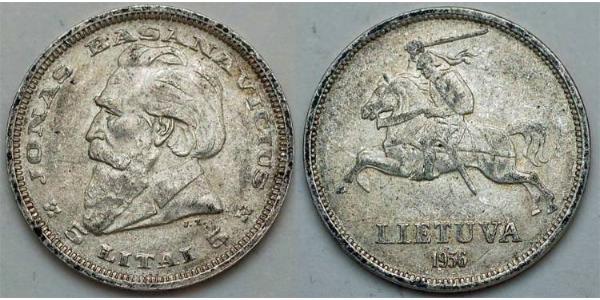 5 Litas Lithuania (1991 - ) Silver 
