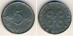 5 Mark Finlandia (1917 - ) Acciaio 