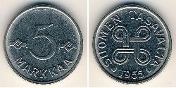 5 Mark Finlandia (1917 - ) Acciaio/Nichel 