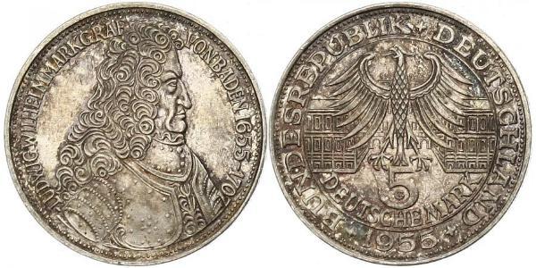 5 Mark Allemagne Argent 
