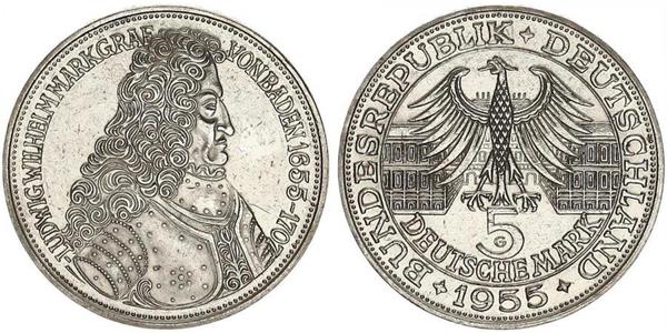 5 Mark Allemagne Argent 