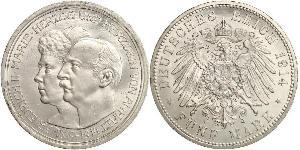 5 Mark Anhalt-Dessau (1603 -1863) Argent Frédéric II d