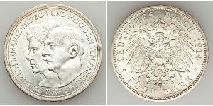 5 Mark Anhalt-Dessau (1603 -1863) Argent Frédéric II d